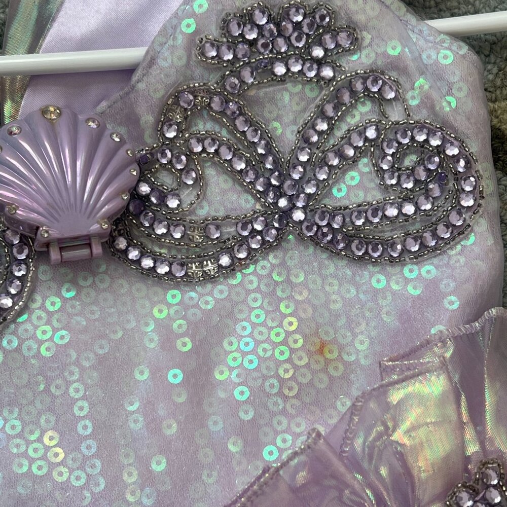 Disney Store Ariel Little Mermaid Limited Edition Costume Dress Size 5 - Picture 3 of 6